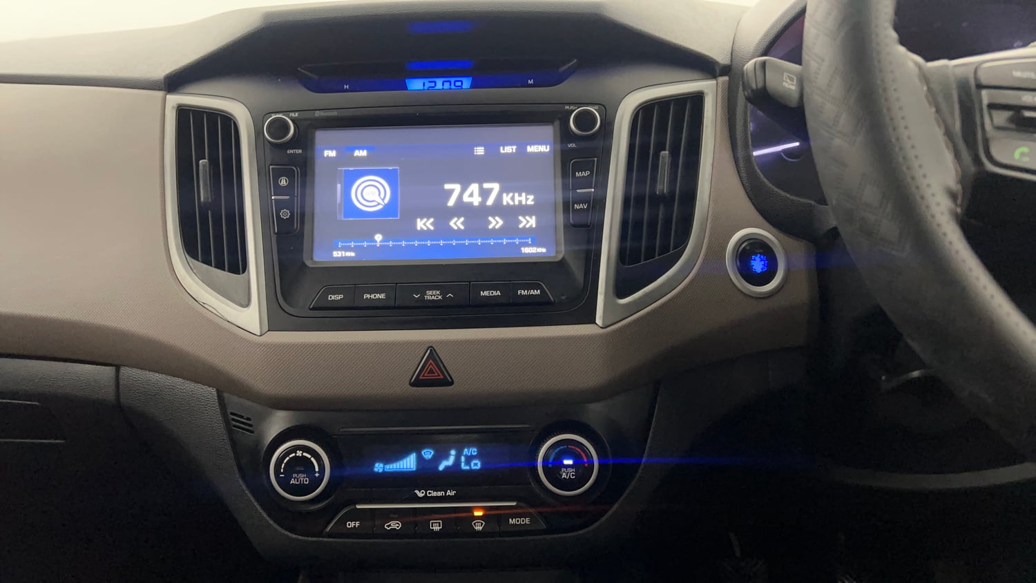 Used 2018 Hyundai Creta SX Plus 1.6  Petrol Petrol Manual interior MUSIC SYSTEM & AC CONTROL VIEW