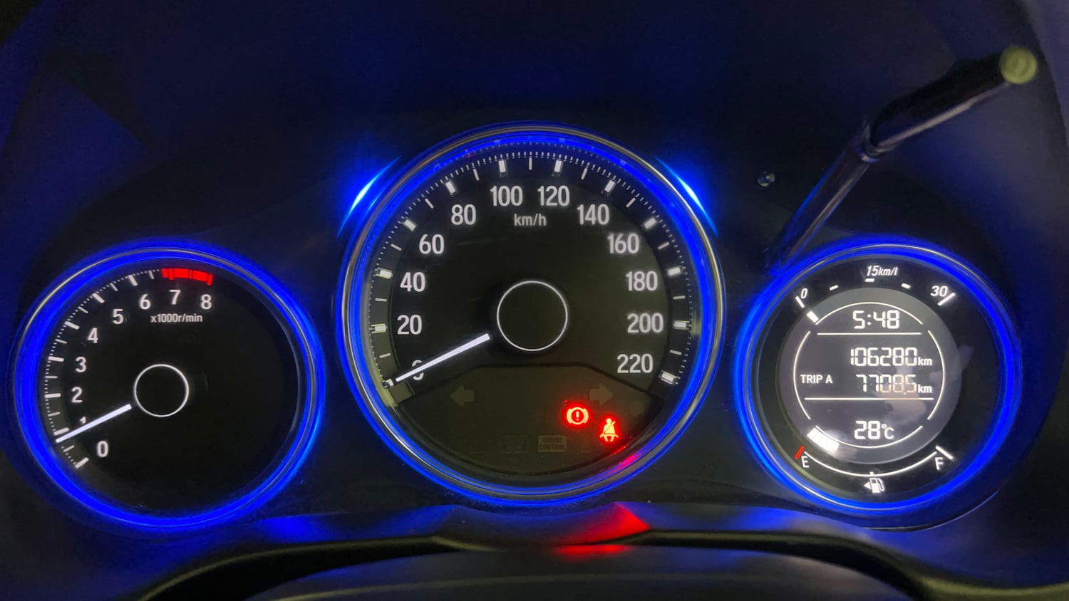 Used 2014 Honda City SV Petrol Manual interior CLUSTERMETER VIEW