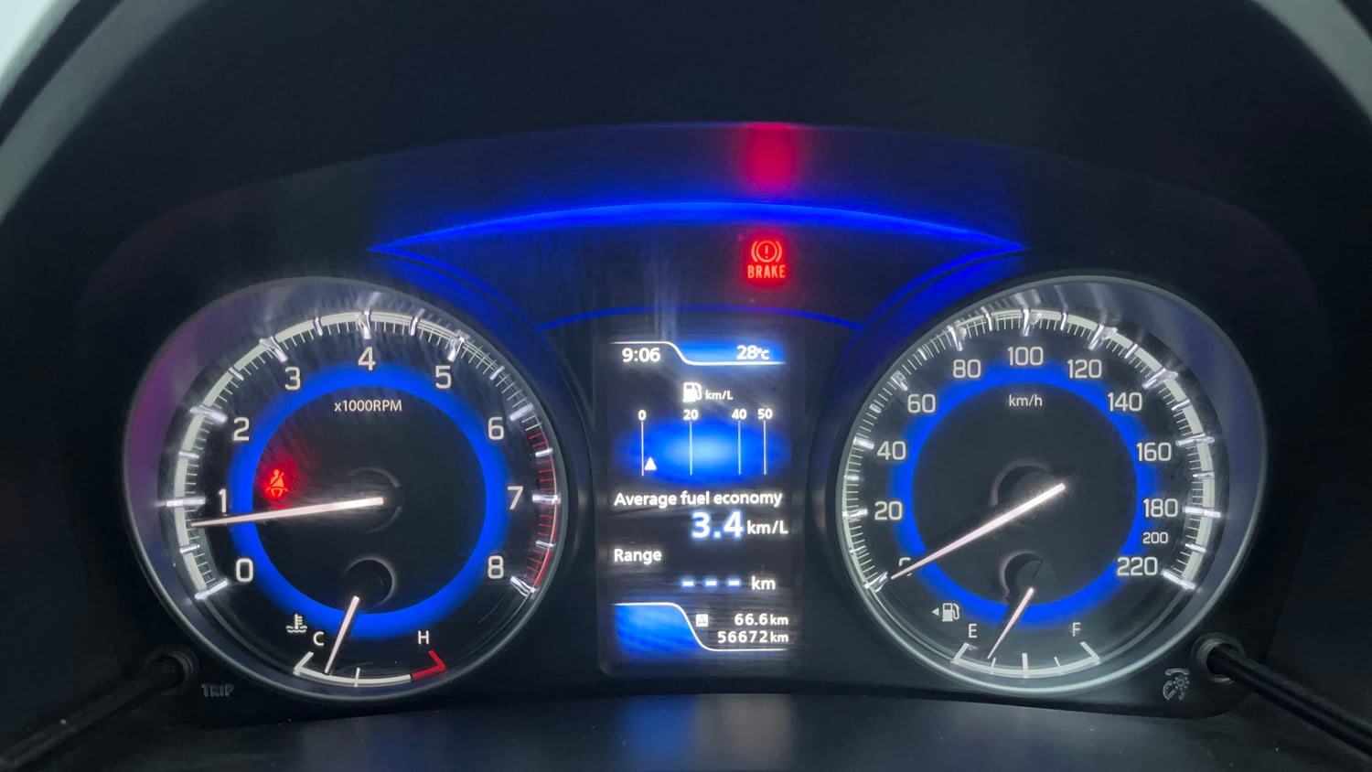 Used 2020 Maruti Suzuki Baleno Zeta Petrol Manual interior CLUSTERMETER VIEW