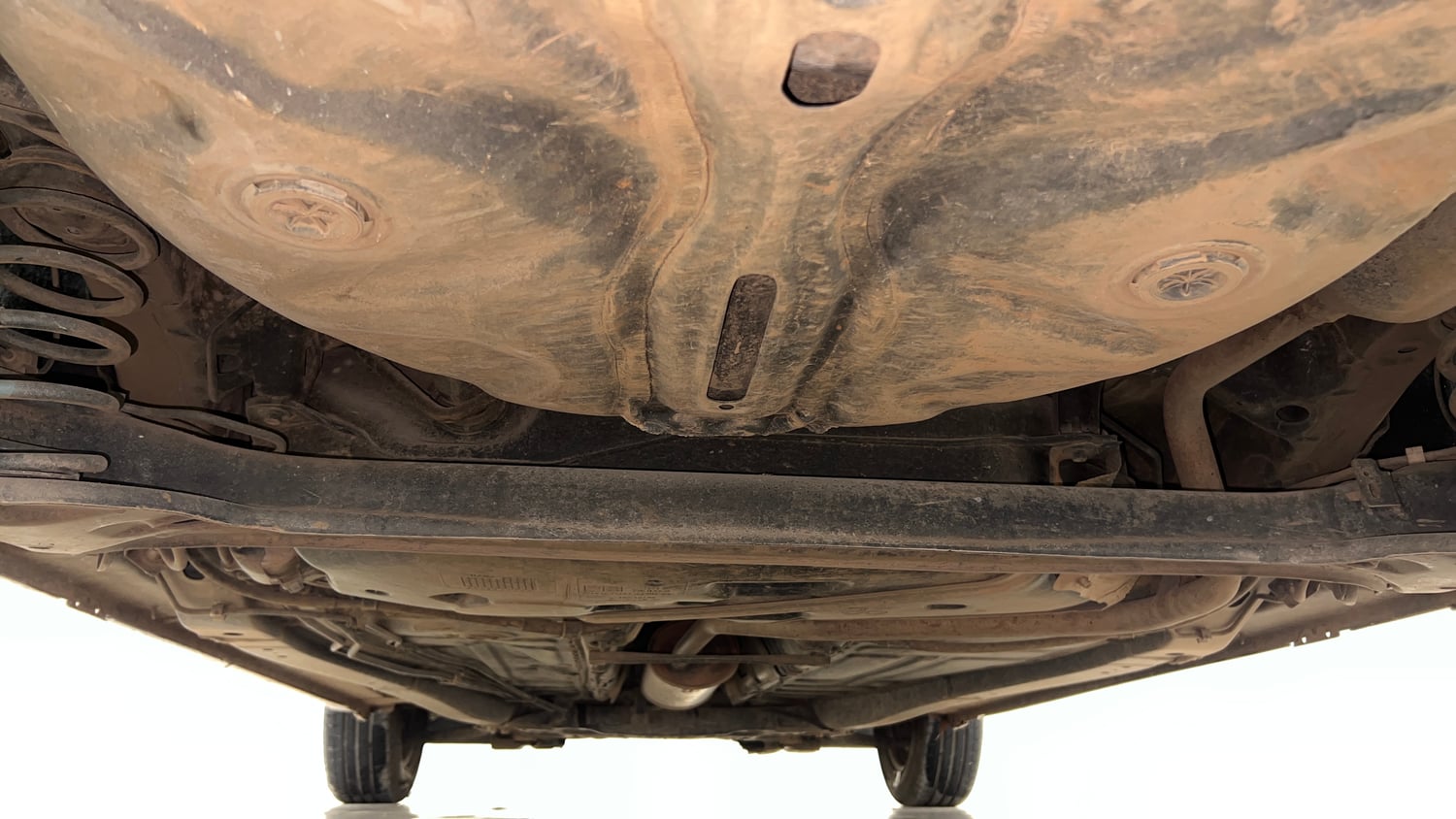 Used 2021 Maruti Suzuki Baleno Delta Petrol Manual extra REAR UNDERBODY VIEW (TAKEN FROM REAR)