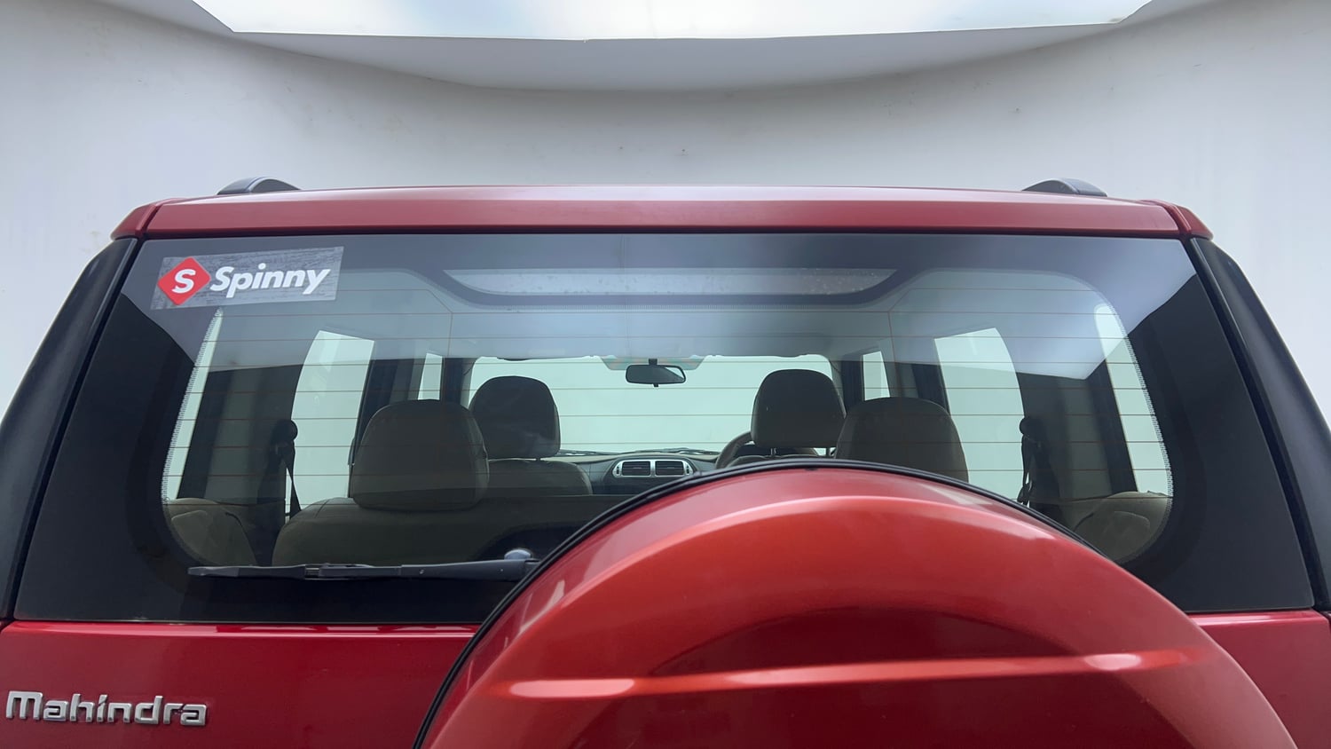 Used 2017 Mahindra TUV300 T8 mHAWK100 Diesel Manual exterior BACK WINDSHIELD VIEW