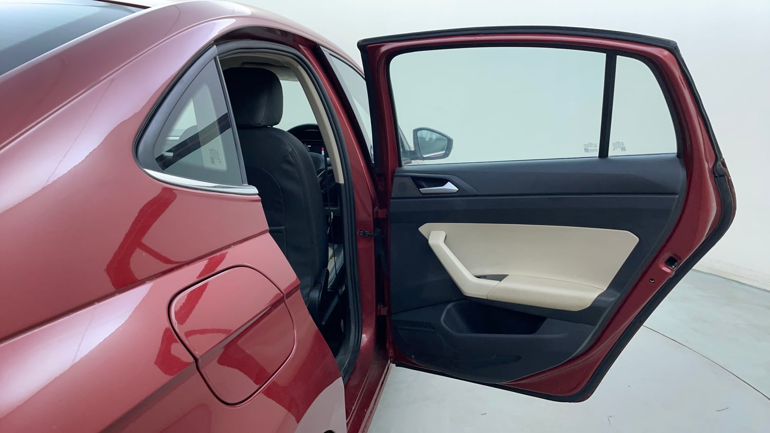 Used 2022 Volkswagen Virtus Topline 1.0 TSI MT Petrol Manual interior RIGHT REAR DOOR OPEN VIEW