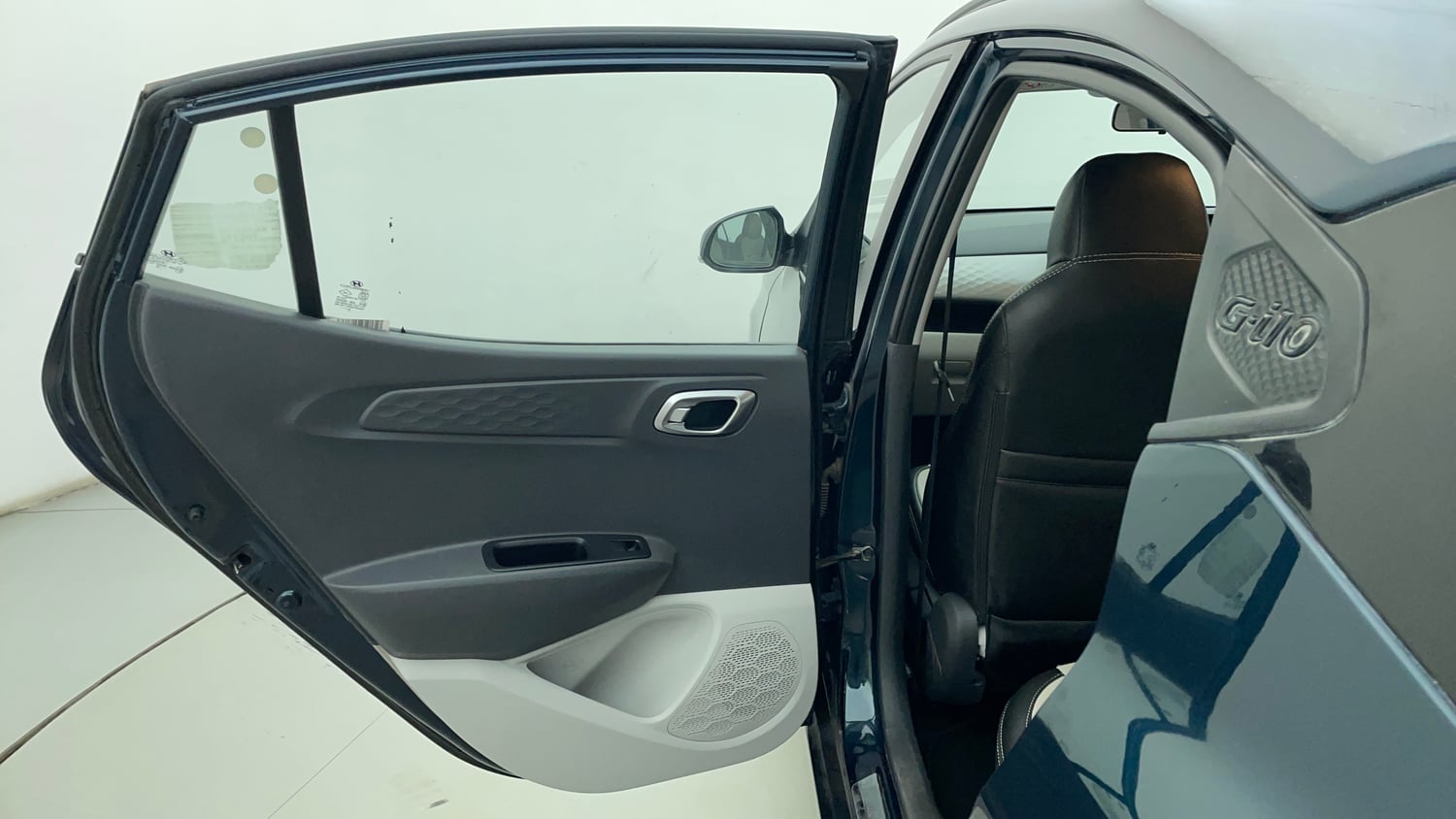 Used 2021 Hyundai Grand i10 Nios Sportz AMT 1.2 Kappa VTVT Petrol Automatic interior LEFT REAR DOOR OPEN VIEW