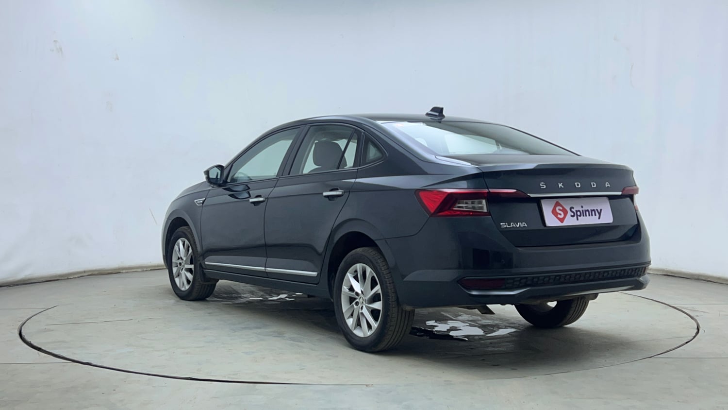 Used 2023 Skoda Slavia Ambition 1.0L TSI MT Petrol Manual exterior LEFT REAR CORNER VIEW