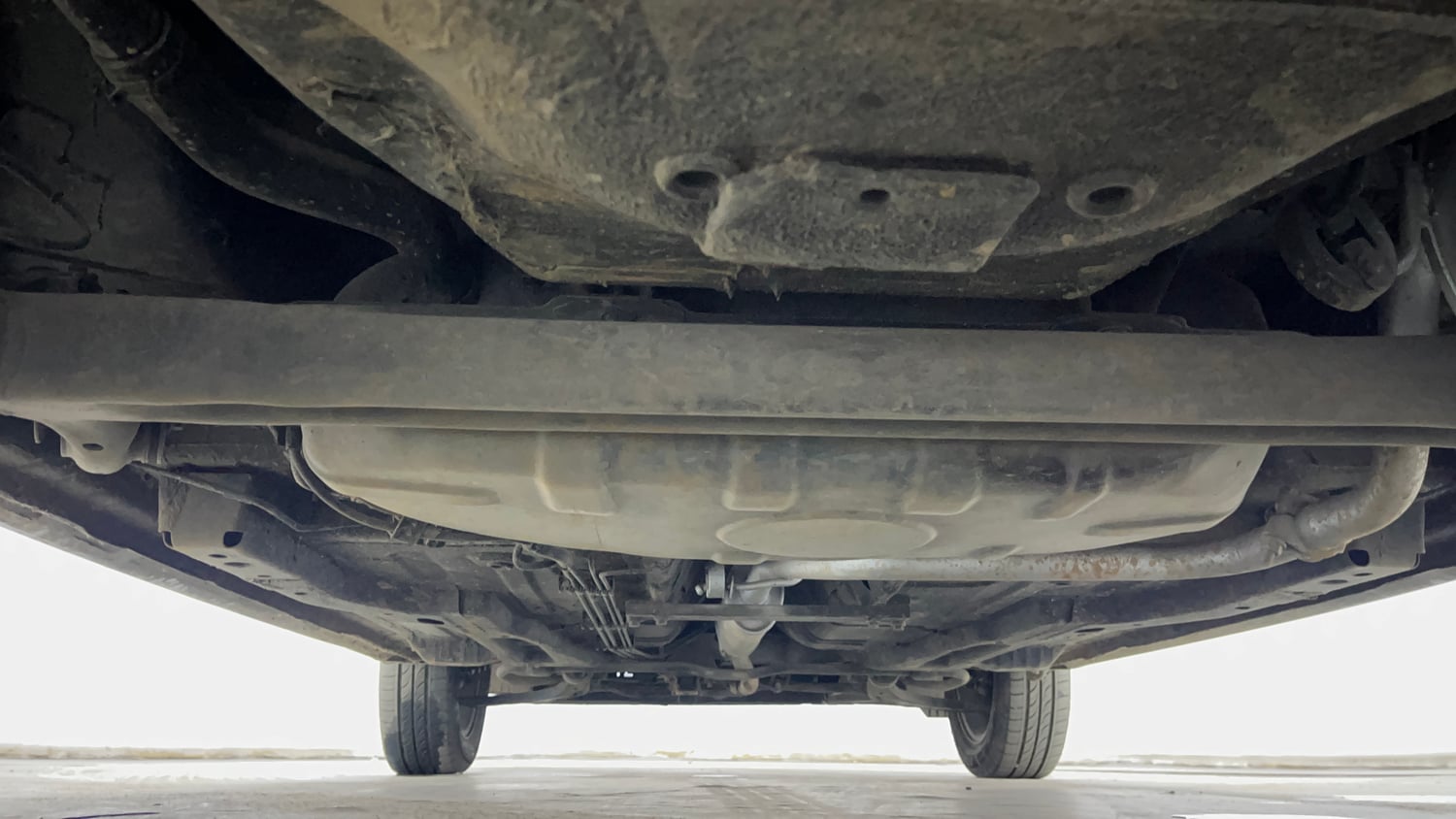 Used 2018 Tata Tiago Revotron XZ Petrol Manual extra REAR UNDERBODY VIEW (TAKEN FROM REAR)