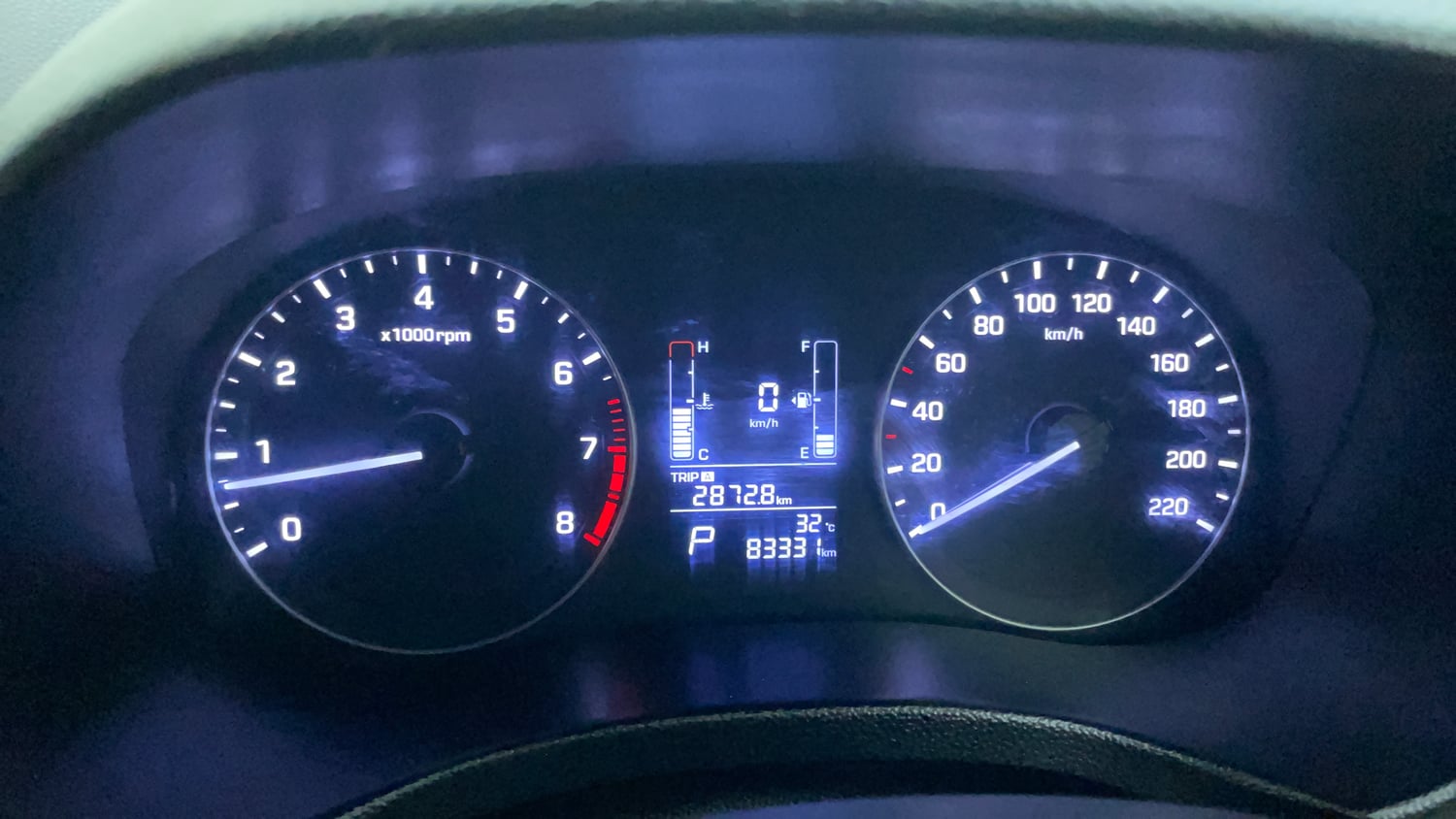 Used 2018 Hyundai Creta SX 1.6 AT Petrol Petrol Automatic interior CLUSTERMETER VIEW