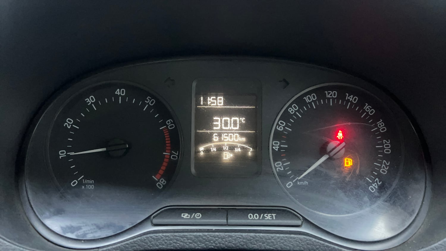 Used 2020 Skoda Rapid Active 1.6 MPI Petrol Manual interior CLUSTERMETER VIEW
