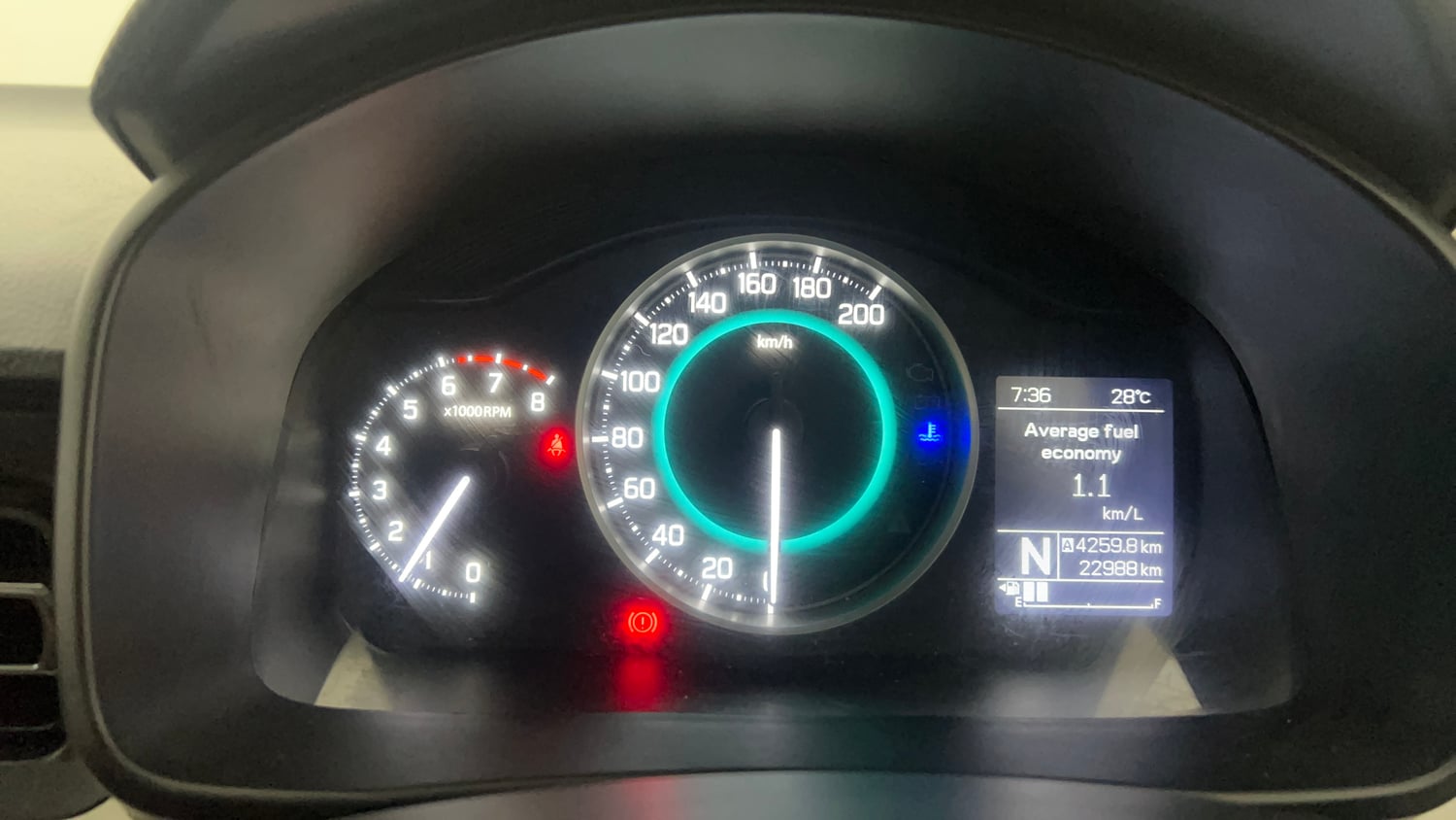 Used 2024 Maruti Suzuki Ignis Zeta 1.2 AMT Petrol Automatic interior CLUSTERMETER VIEW