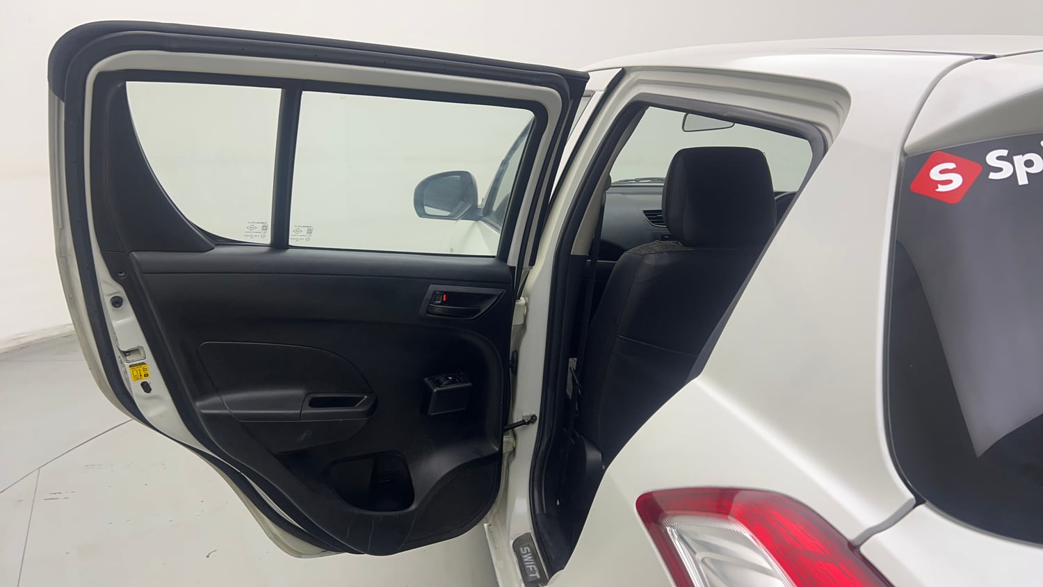 Used 2015 Maruti Suzuki Swift LXi Petrol Manual interior LEFT REAR DOOR OPEN VIEW