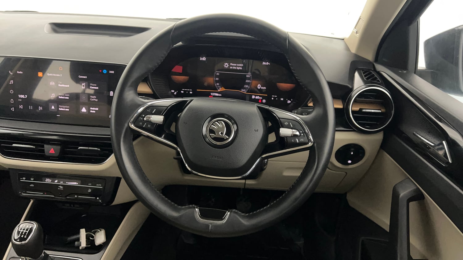 Used 2022 Skoda Slavia Style 1.5L TSI MT Petrol Manual interior STEERING VIEW