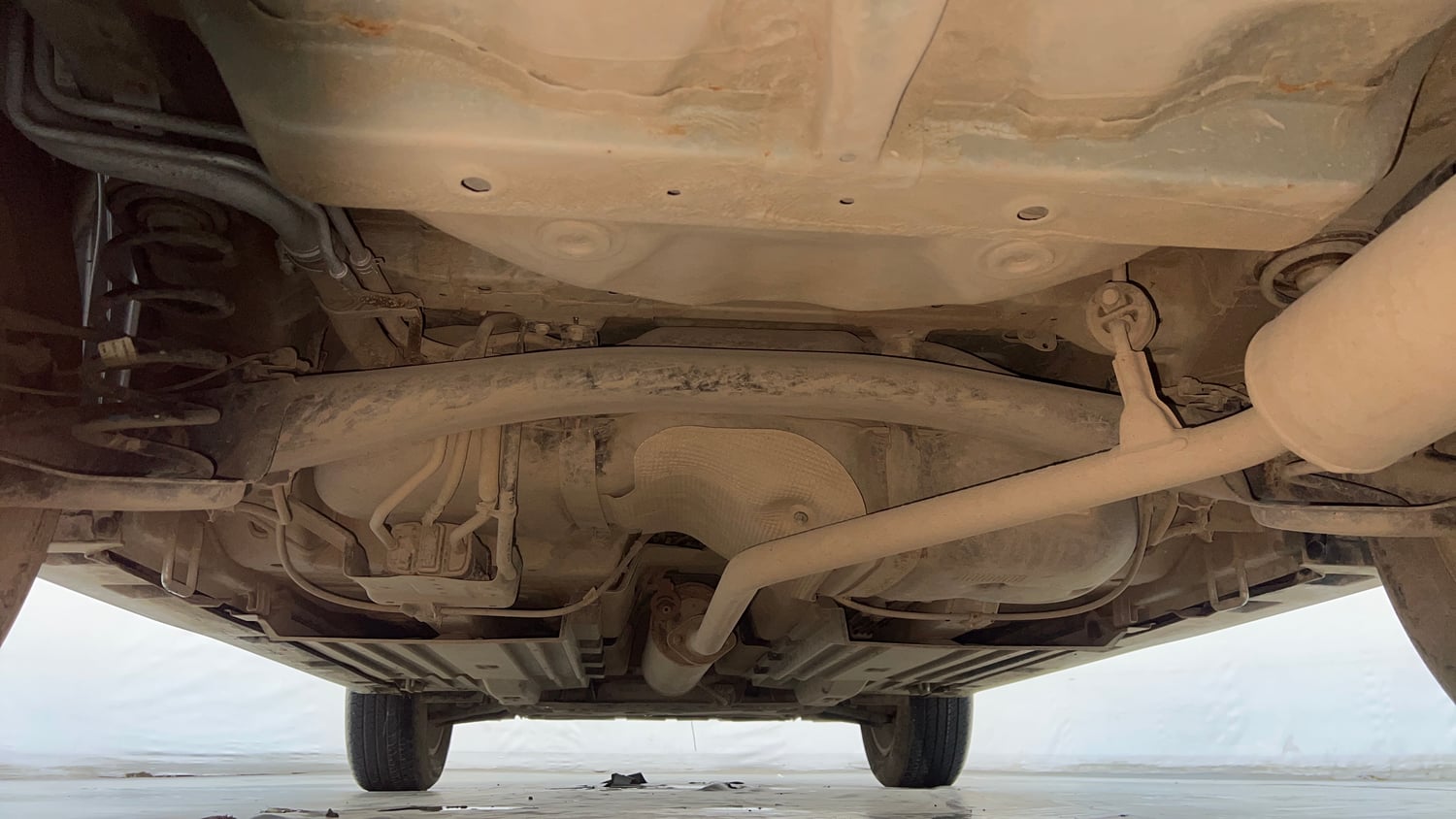 Used 2024 Maruti Suzuki Grand Vitara Delta Smart Hybrid Petrol Manual extra REAR UNDERBODY VIEW (TAKEN FROM REAR)
