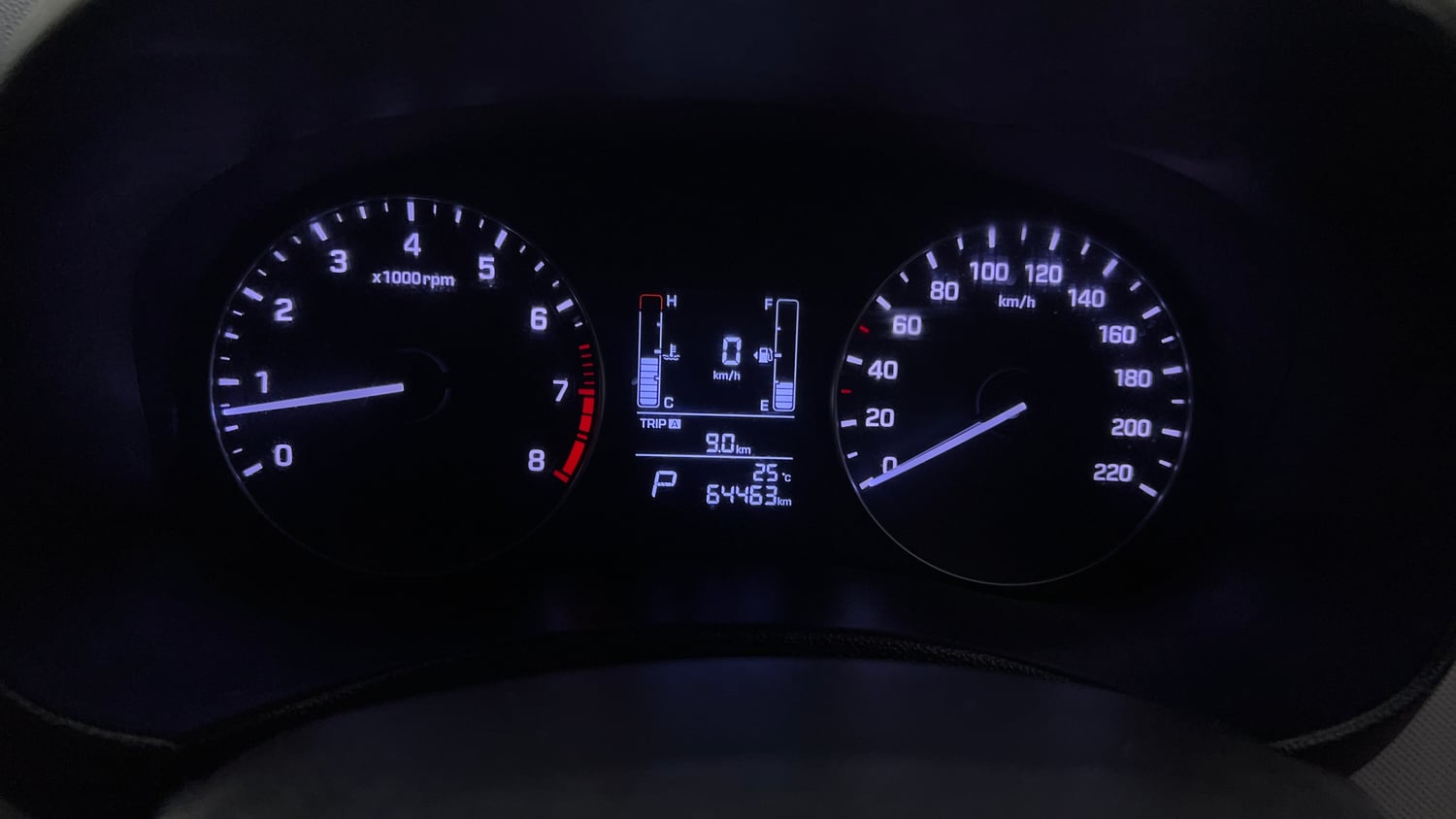 Used 2017 Hyundai Creta 1.6 SX Plus AT Petrol Petrol Automatic interior CLUSTERMETER VIEW