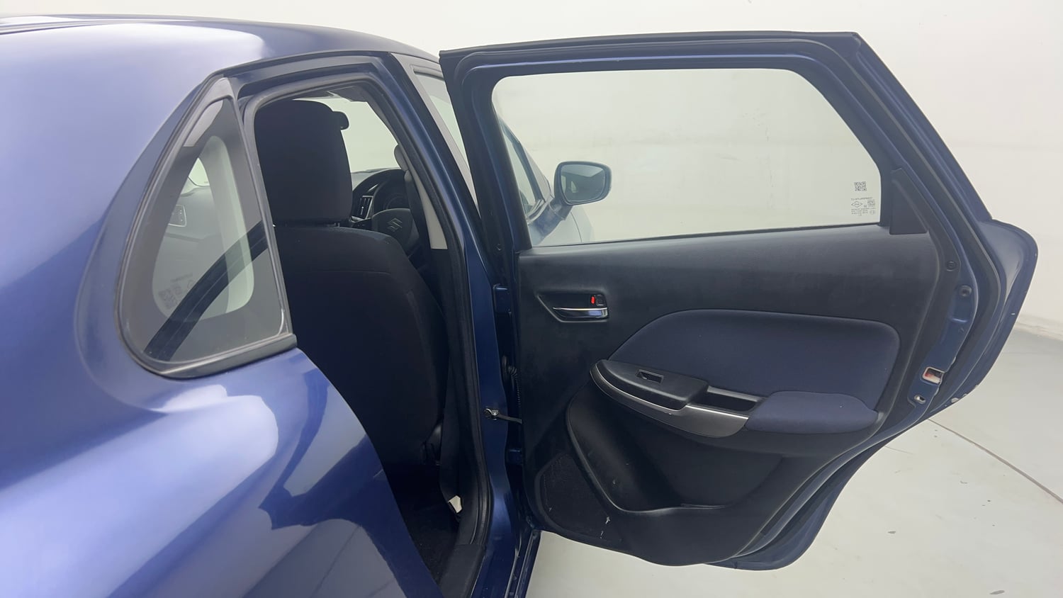 Used 2019 Maruti Suzuki Baleno Delta Petrol Manual interior RIGHT REAR DOOR OPEN VIEW