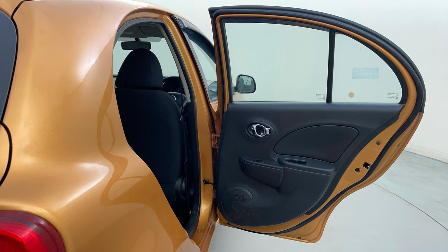 Used 2017 Nissan Micra XL CVT Petrol Automatic interior RIGHT REAR DOOR OPEN VIEW
