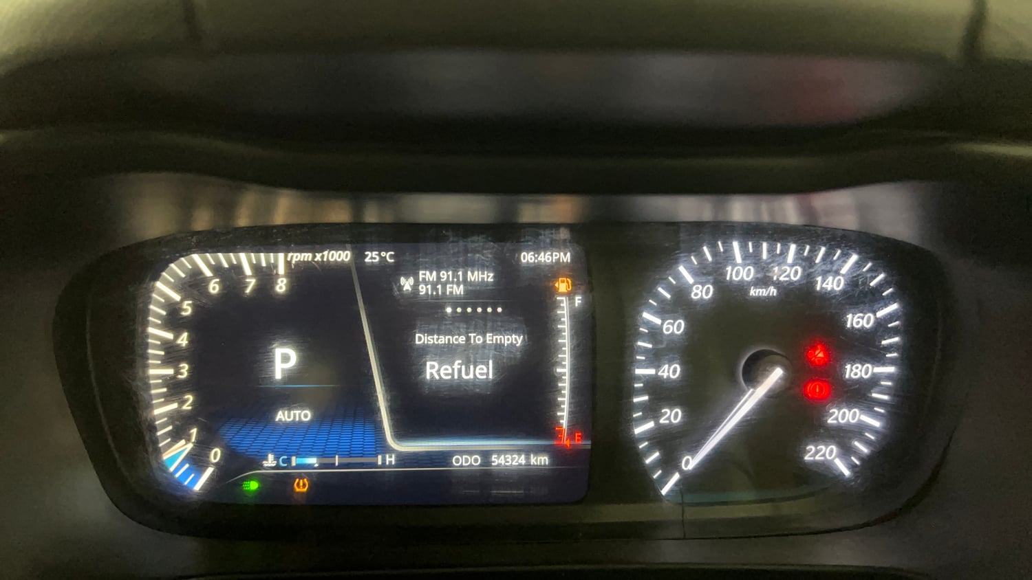 Used 2023 Tata Altroz XZA Petrol Petrol Automatic interior CLUSTERMETER VIEW