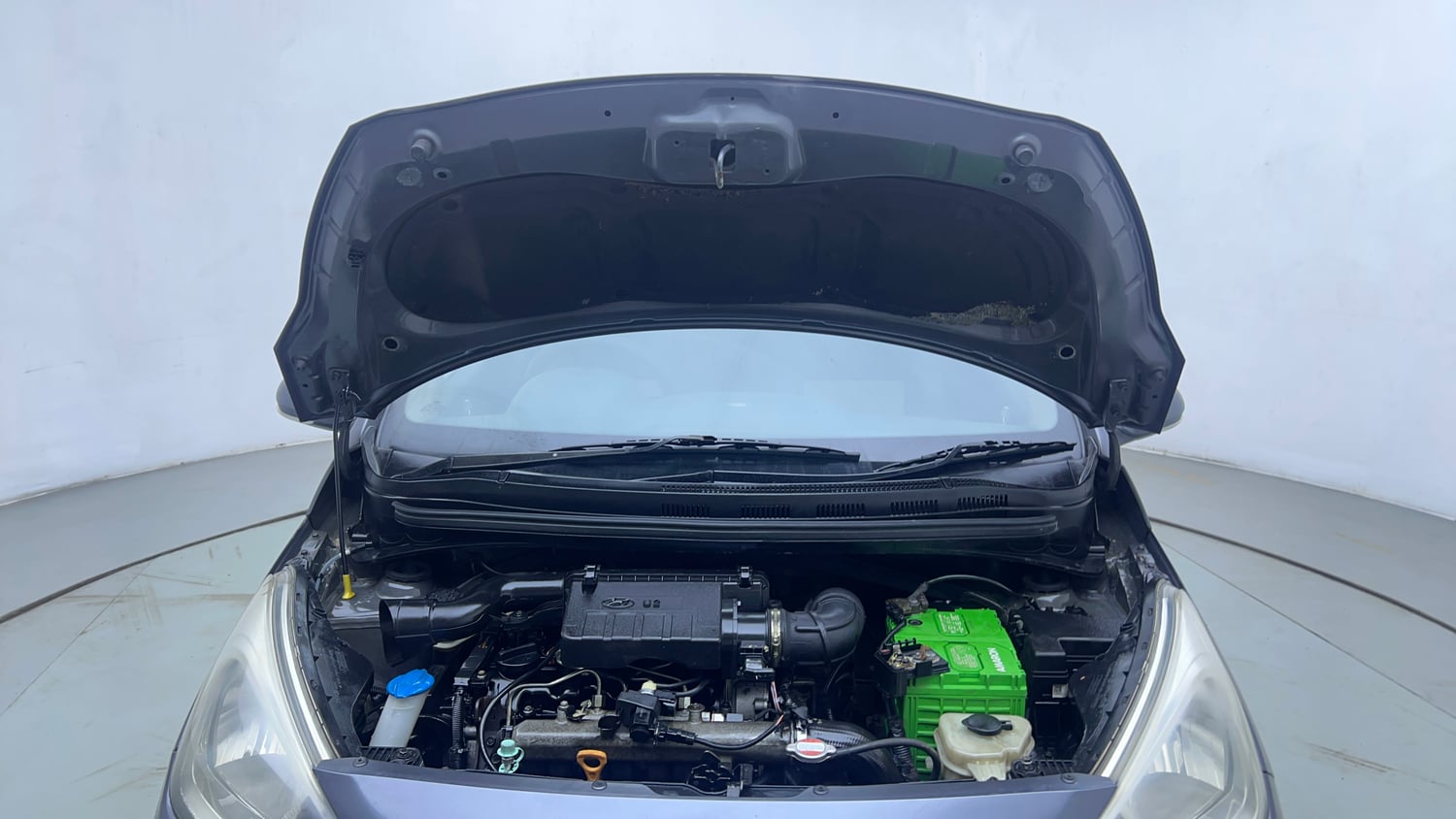 Used 2017 Hyundai Grand i10 Sportz (O) U2 1.2 CRDi Diesel Manual engine ENGINE & BONNET OPEN FRONT VIEW
