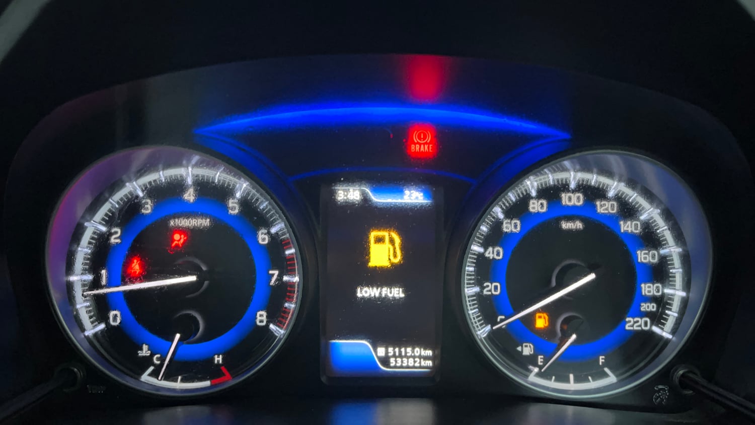 Used 2022 Maruti Suzuki Baleno Zeta Petrol Manual interior CLUSTERMETER VIEW