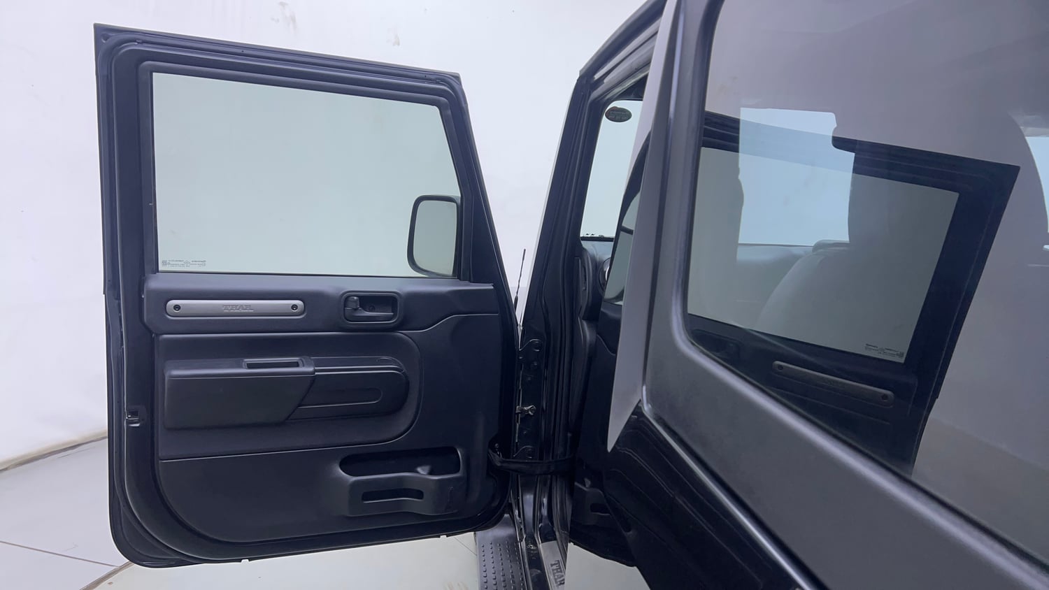 Used 2023 mahindra Thar LX Hard Top Diesel MT 4WD Diesel Manual interior LEFT FRONT DOOR OPEN VIEW