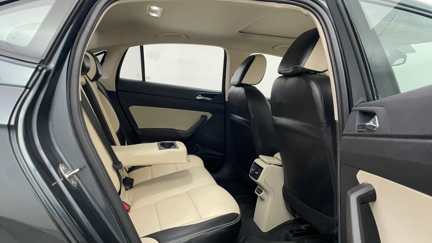 Used 2024 Skoda Slavia Ambition 1.0L TSI MT Petrol Manual interior RIGHT SIDE REAR DOOR CABIN VIEW