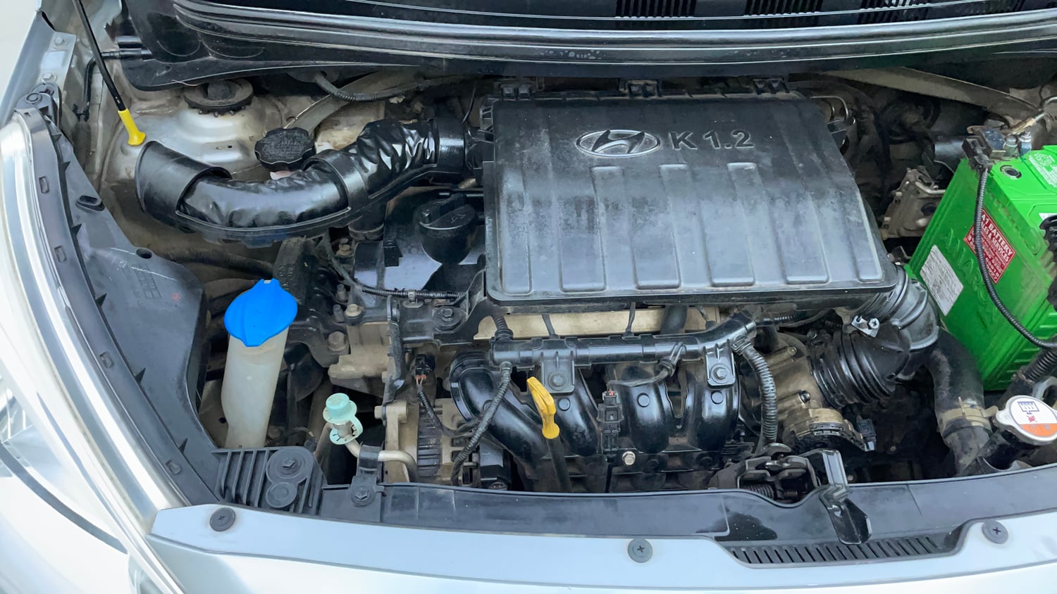 Used 2019 Hyundai Grand i10 Sportz 1.2 Kappa VTVT Petrol Manual engine ENGINE RIGHT SIDE VIEW