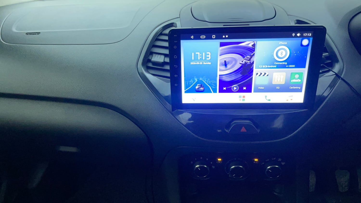 Used 2016 Ford Figo Trend 1.2 Ti-VCT Petrol Manual interior MUSIC SYSTEM & AC CONTROL VIEW