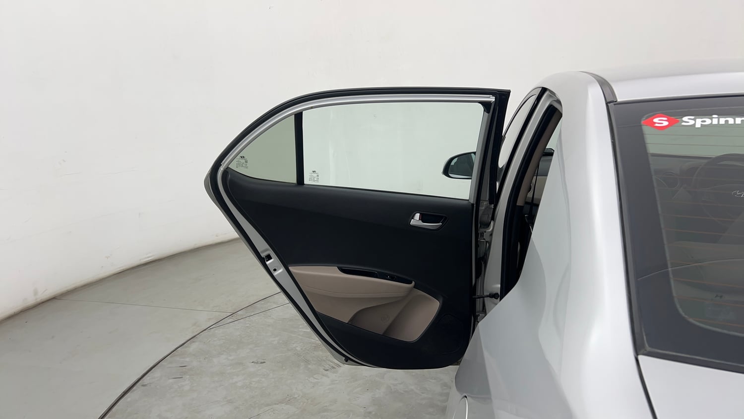 Used 2018 Hyundai Xcent SX Petrol Manual interior LEFT REAR DOOR OPEN VIEW