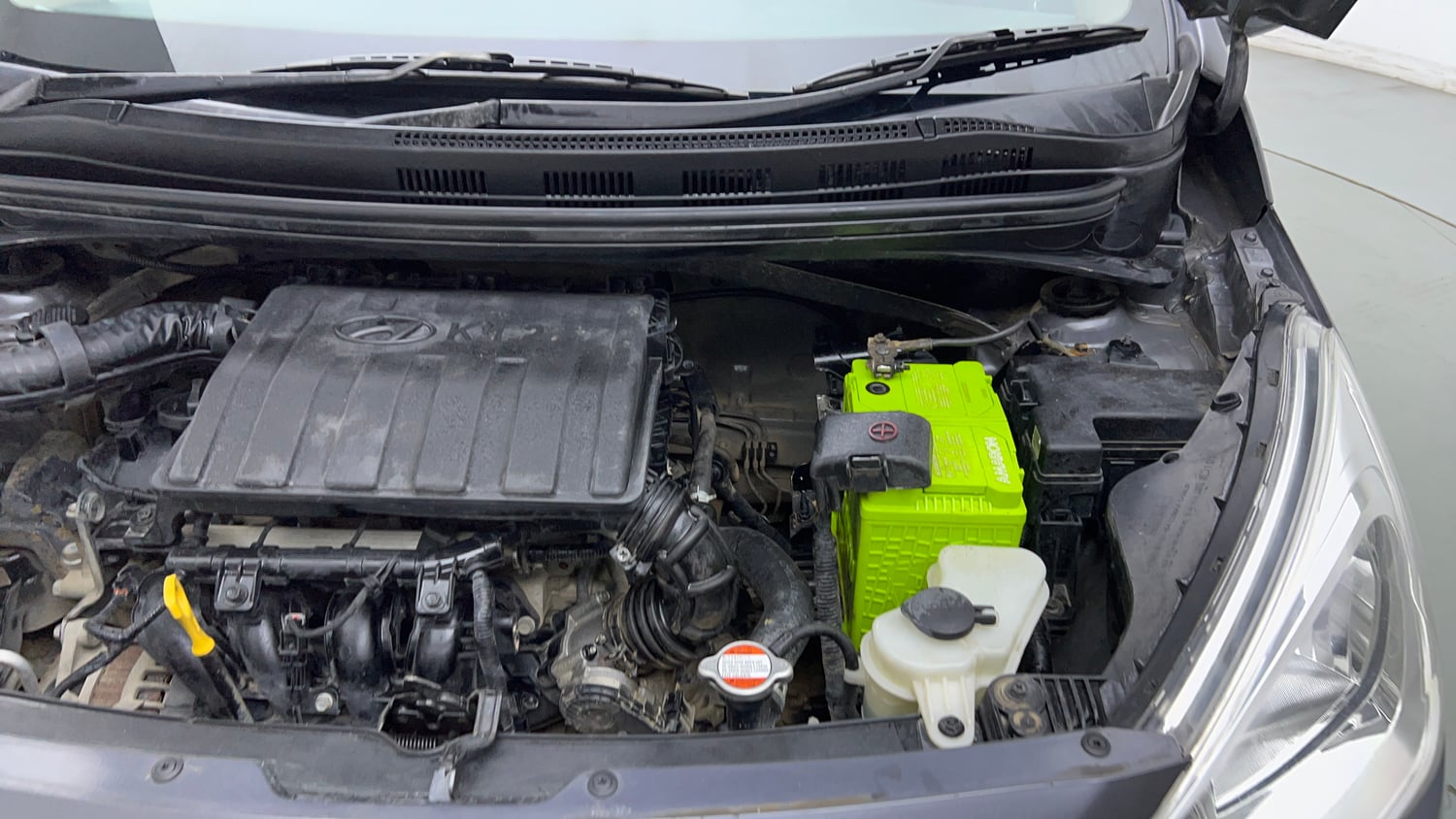 Used 2016 Hyundai Grand i10 Sportz 1.2 Kappa VTVT Petrol Manual engine ENGINE LEFT SIDE VIEW