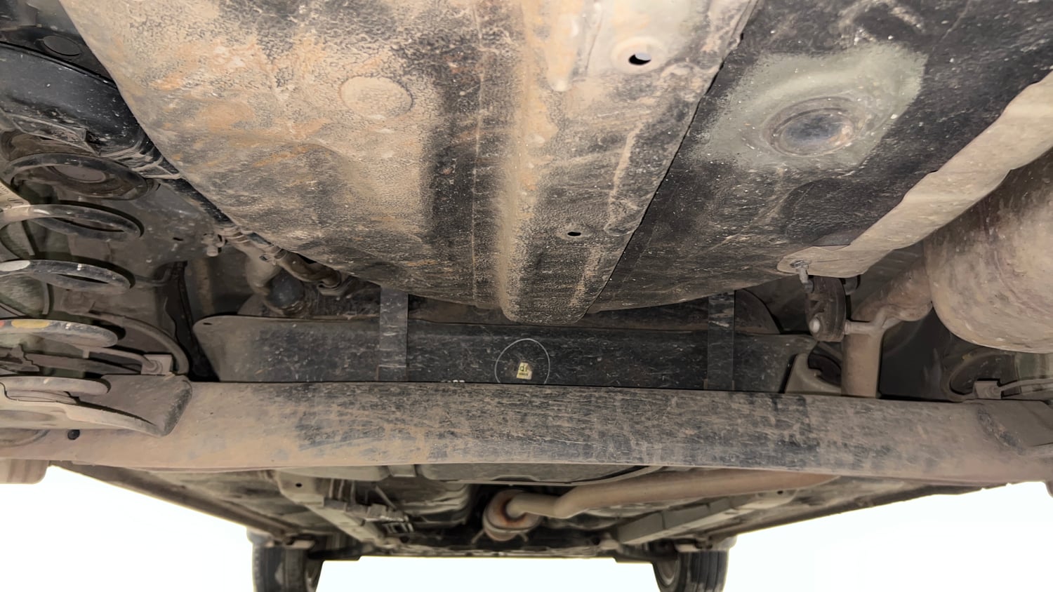 Used 2021 Hyundai Grand i10 Nios Asta AMT 1.2 Kappa VTVT Petrol Automatic extra REAR UNDERBODY VIEW (TAKEN FROM REAR)