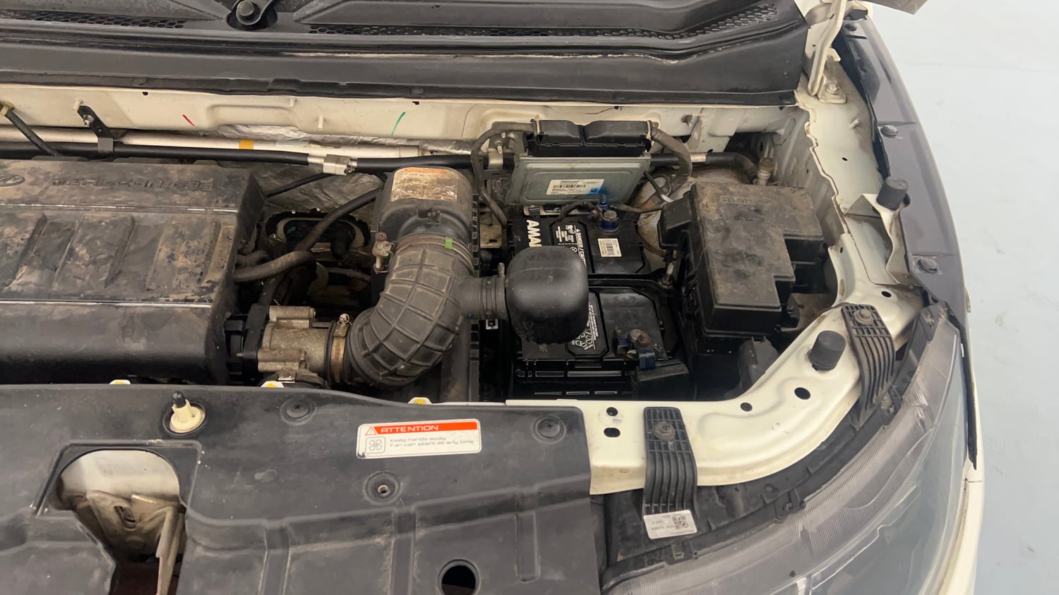 Used 2019 Mahindra KUV100 NXT K8 6 STR Petrol Manual engine ENGINE LEFT SIDE VIEW