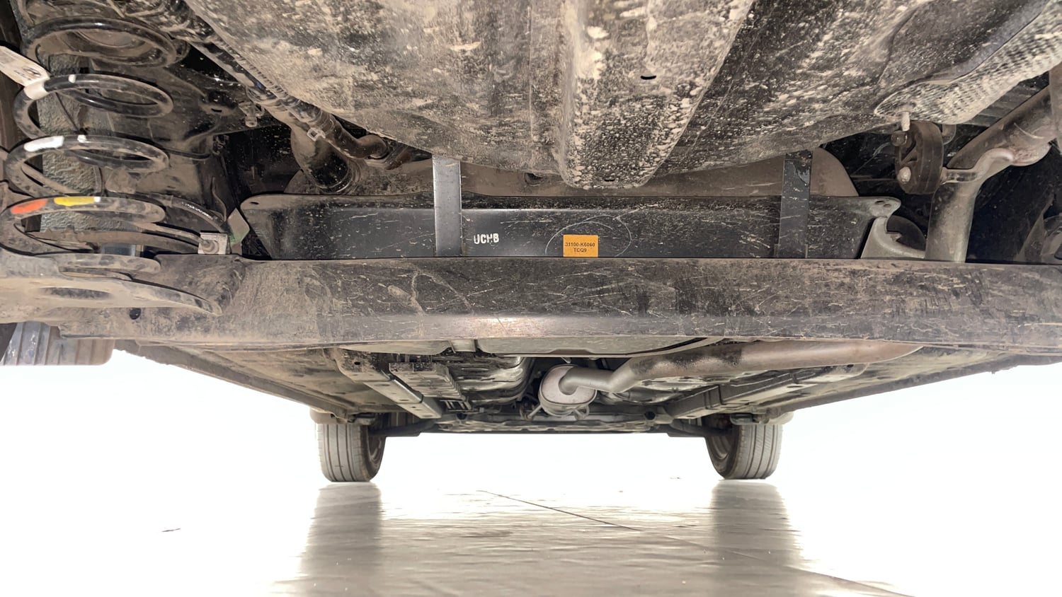 Used 2025 Hyundai Grand i10 Nios Sportz 1.2 Kappa AMT Petrol Automatic extra REAR UNDERBODY VIEW (TAKEN FROM REAR)