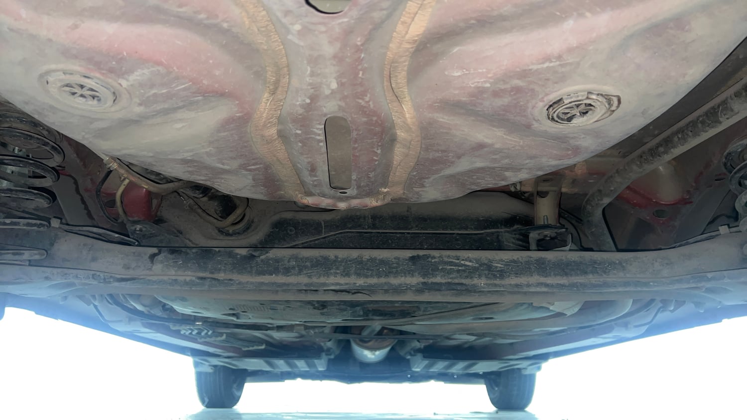 Used 2022 Maruti Suzuki Dzire VXi CNG Cng Manual extra REAR UNDERBODY VIEW (TAKEN FROM REAR)
