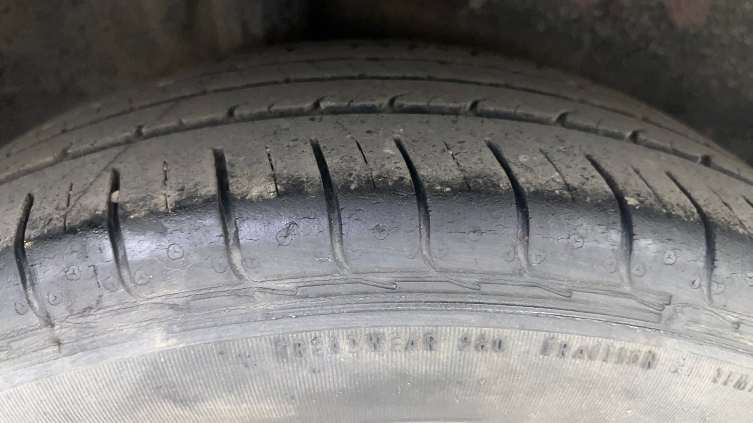 Used 2021 Honda WR-V VX MT Petrol Petrol Manual tyres RIGHT REAR TYRE TREAD VIEW