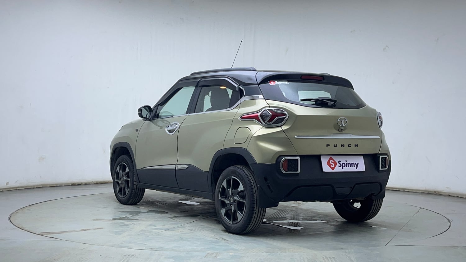 Used 2022 Tata Punch Kaziranga Creative AMT Petrol Automatic exterior LEFT REAR CORNER VIEW
