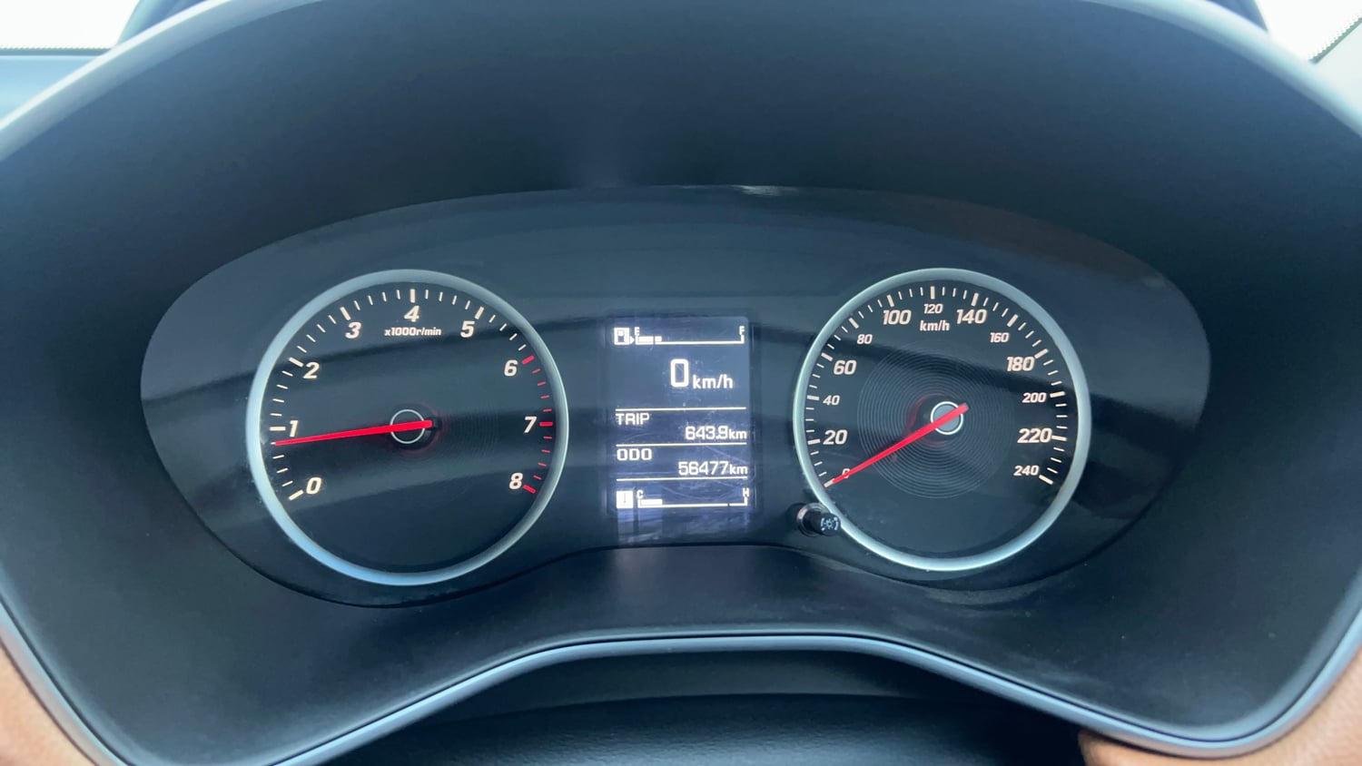 Used 2021 MG Motors Hector Plus Select 2.0 Diesel Turbo MT 7-STR Diesel Manual interior CLUSTERMETER VIEW
