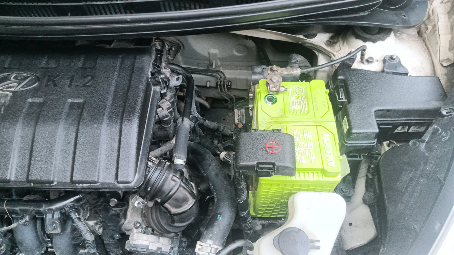 Used 2016 Hyundai Grand i10 Sportz 1.2 Kappa VTVT Petrol Manual engine ENGINE LEFT SIDE VIEW
