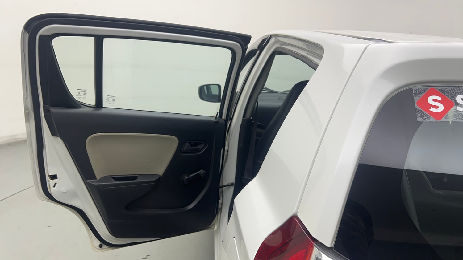 Used 2017 Maruti Suzuki Alto K10 LXI Petrol+cng(outside fitted) Cng Manual interior LEFT REAR DOOR OPEN VIEW