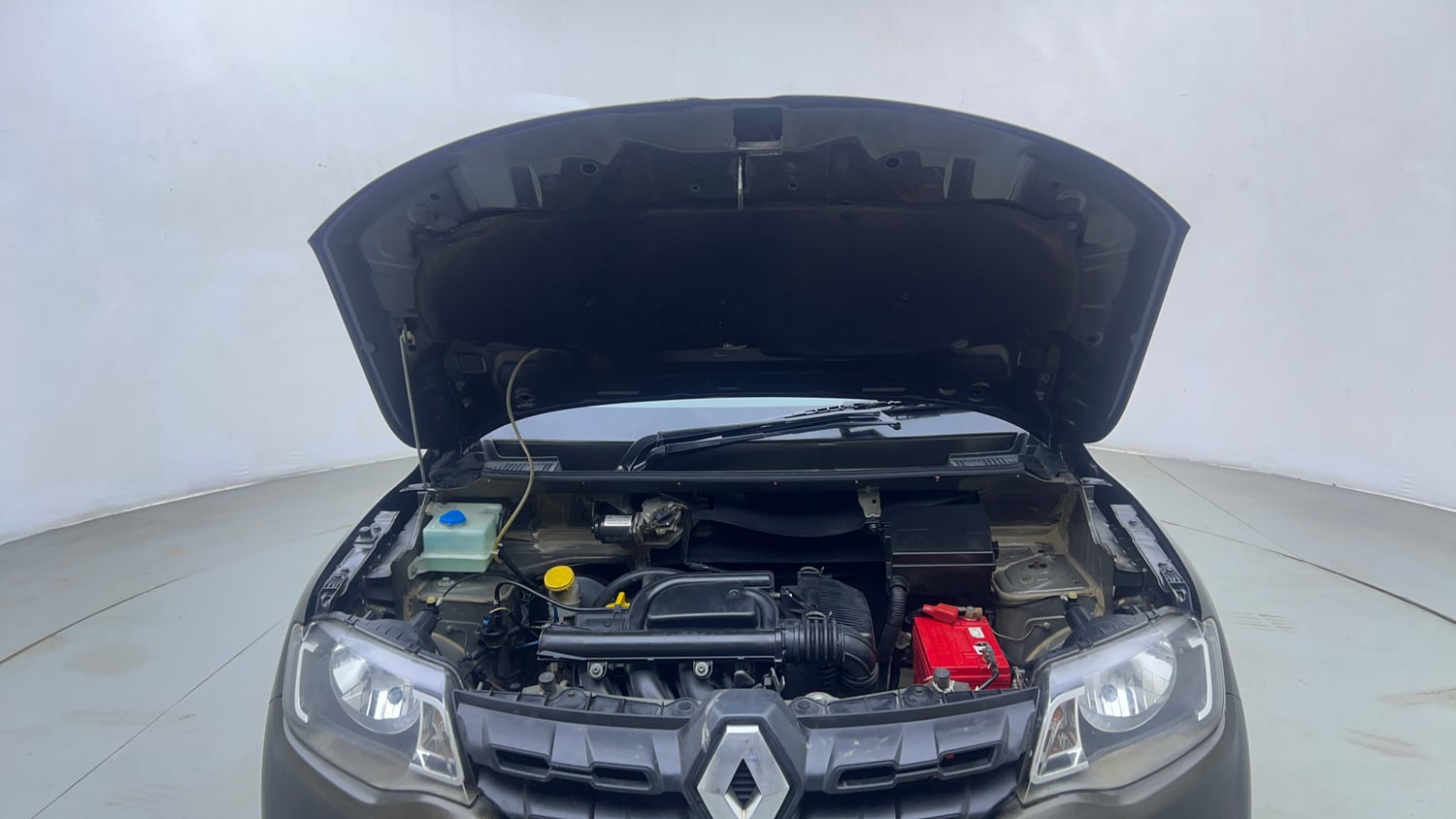 Used 2017 Renault Kwid CLIMBER 1.0 Petrol Manual engine ENGINE & BONNET OPEN FRONT VIEW