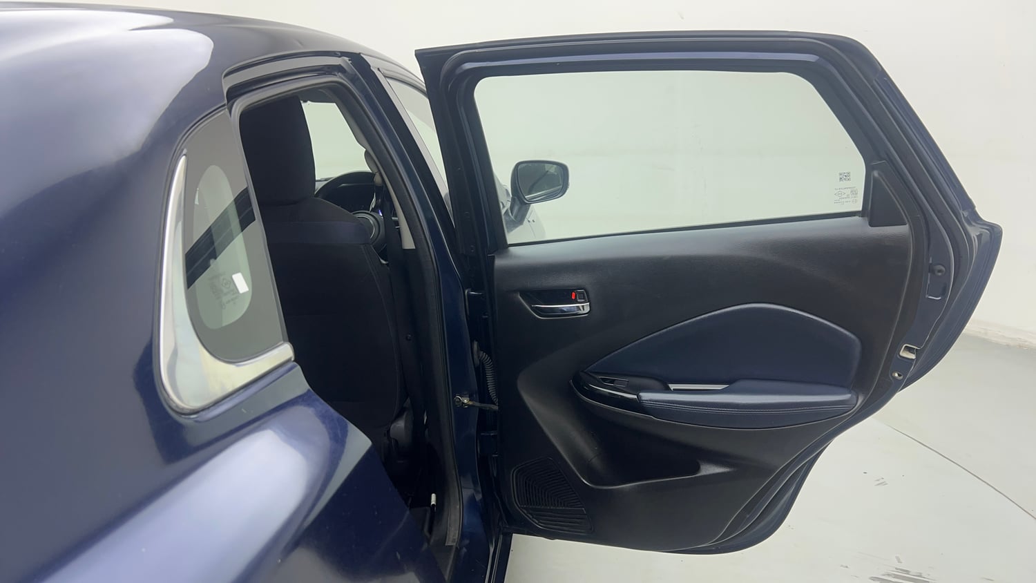 Used 2022 Maruti Suzuki Baleno Zeta MT Petrol Manual interior RIGHT REAR DOOR OPEN VIEW