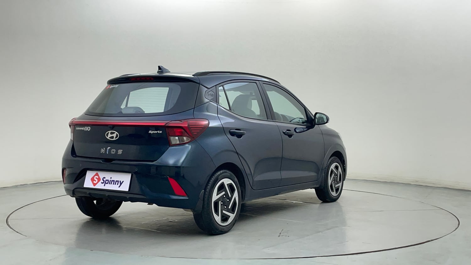 Used 2023 Hyundai Grand i10 Nios Sportz 1.2 Kappa VTVT Petrol Manual exterior RIGHT REAR CORNER VIEW