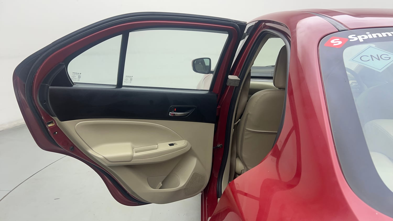 Used 2022 Maruti Suzuki Dzire VXi CNG Cng Manual interior LEFT REAR DOOR OPEN VIEW