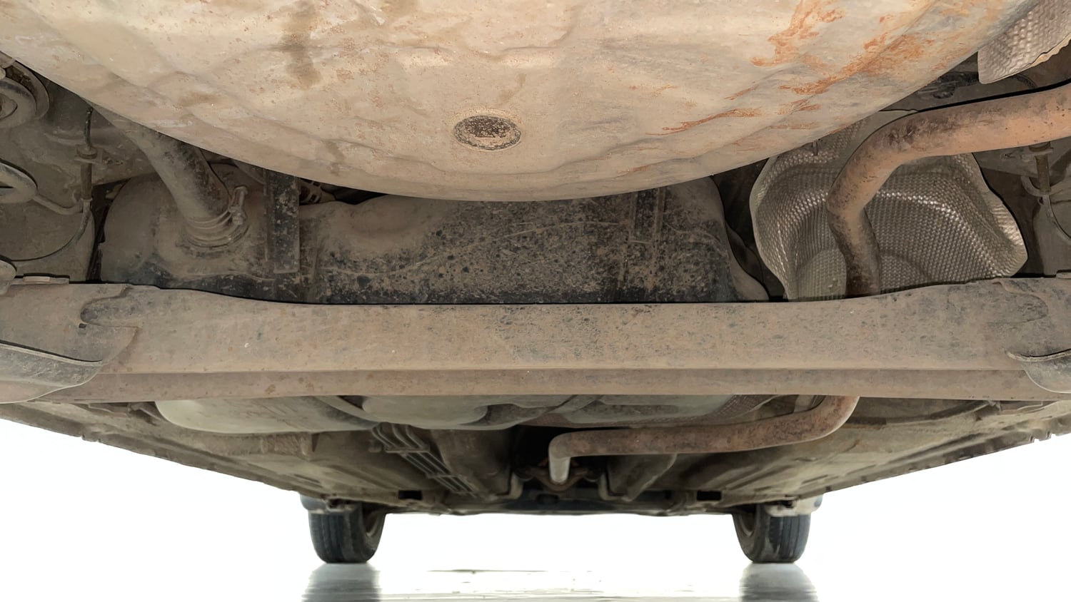 Used 2017 Nissan Micra XL CVT Petrol Automatic extra REAR UNDERBODY VIEW (TAKEN FROM REAR)