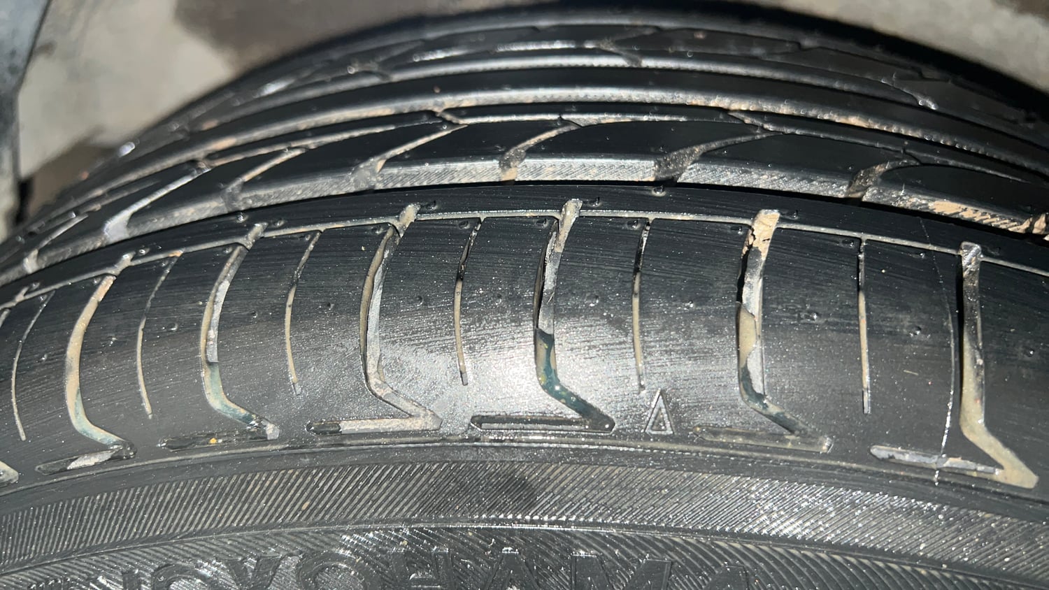 Used 2021 Honda WR-V VX MT Petrol Petrol Manual tyres RIGHT REAR TYRE TREAD VIEW