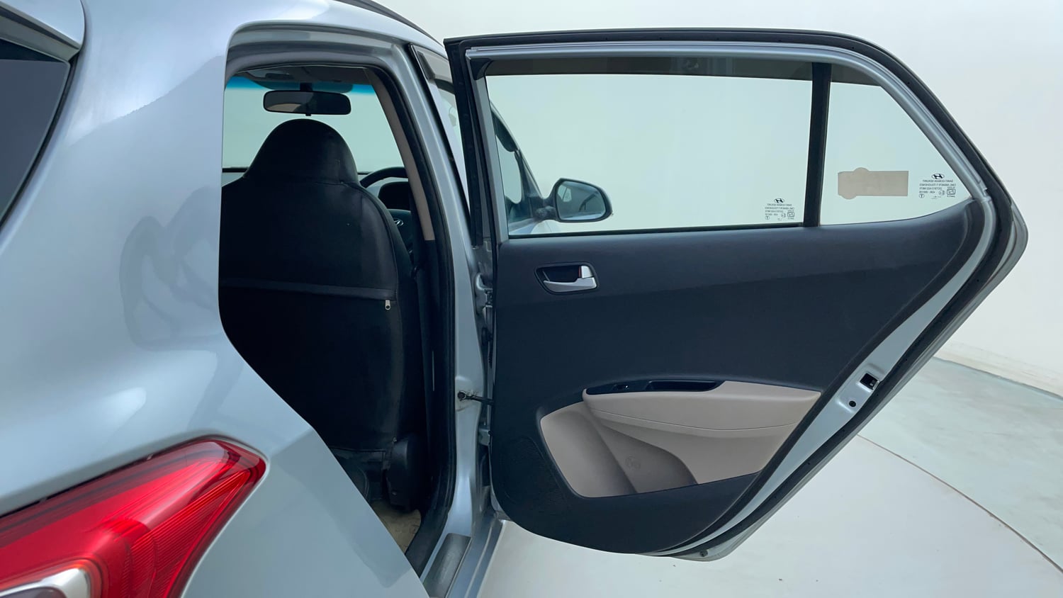 Used 2019 Hyundai Grand i10 Sportz 1.2 Kappa VTVT Petrol Manual interior RIGHT REAR DOOR OPEN VIEW