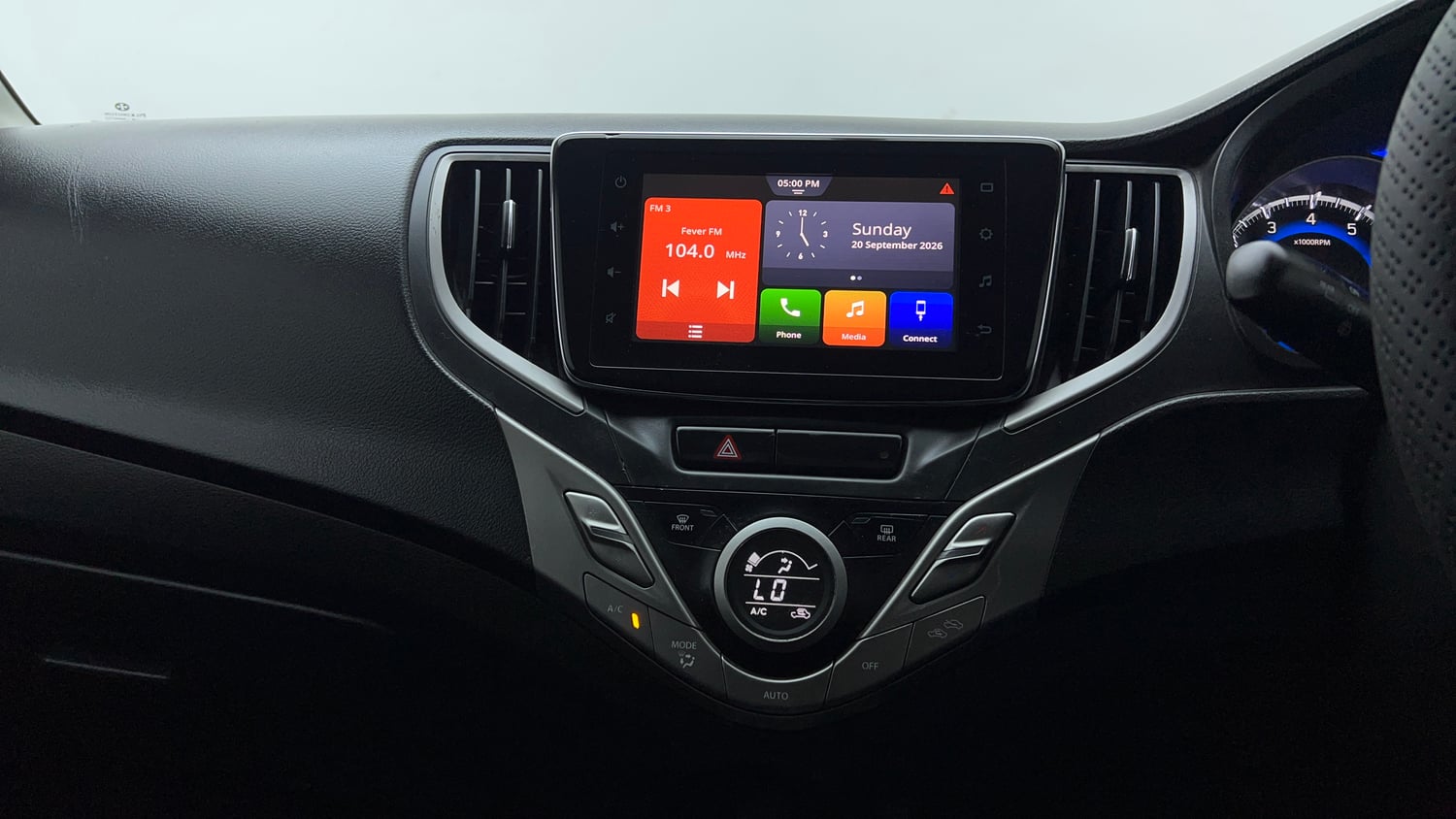 Used 2020 Maruti Suzuki Baleno Zeta Petrol Manual interior MUSIC SYSTEM & AC CONTROL VIEW