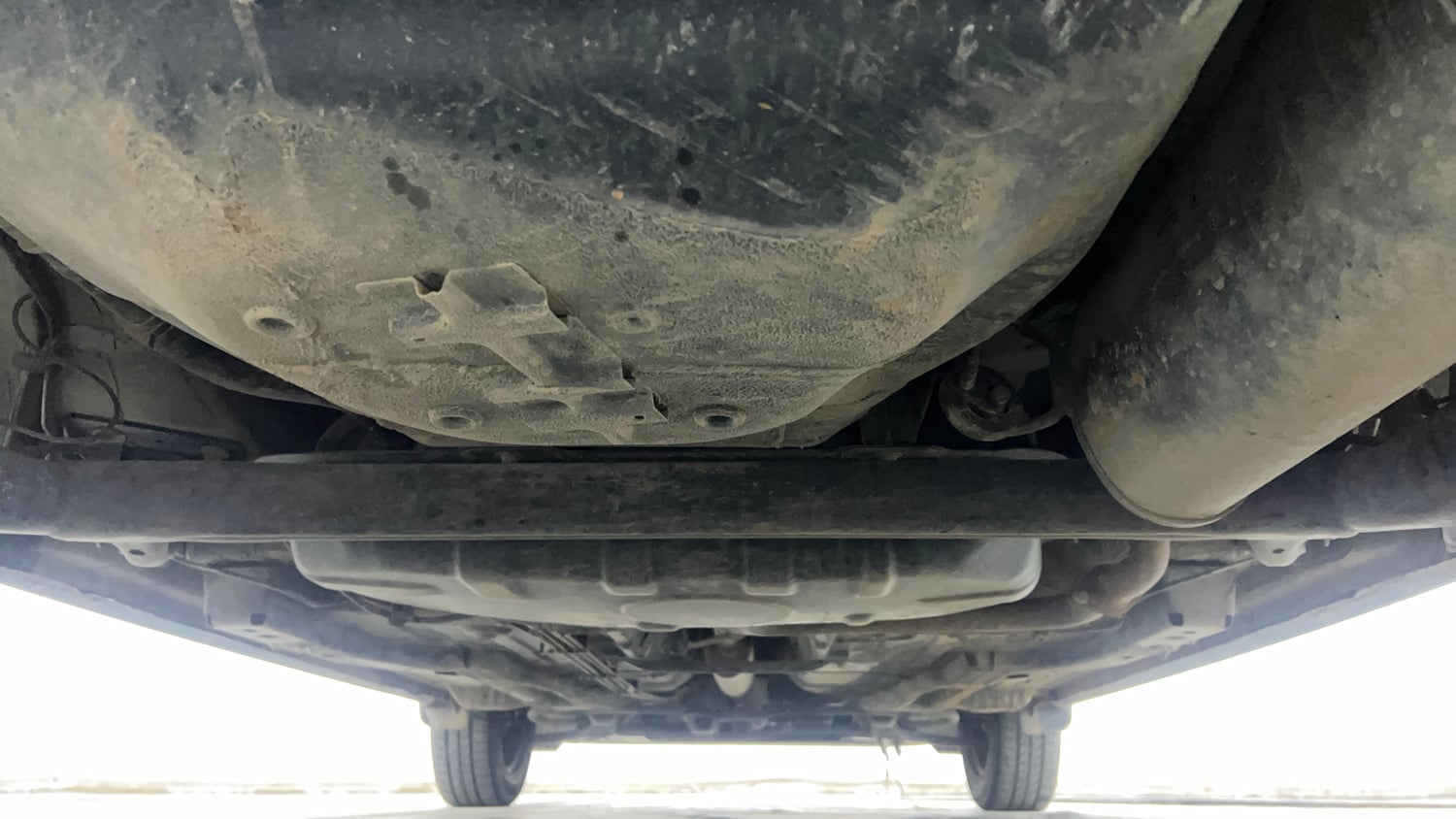 Used 2021 Tata Tiago XT Petrol Manual extra REAR UNDERBODY VIEW (TAKEN FROM REAR)