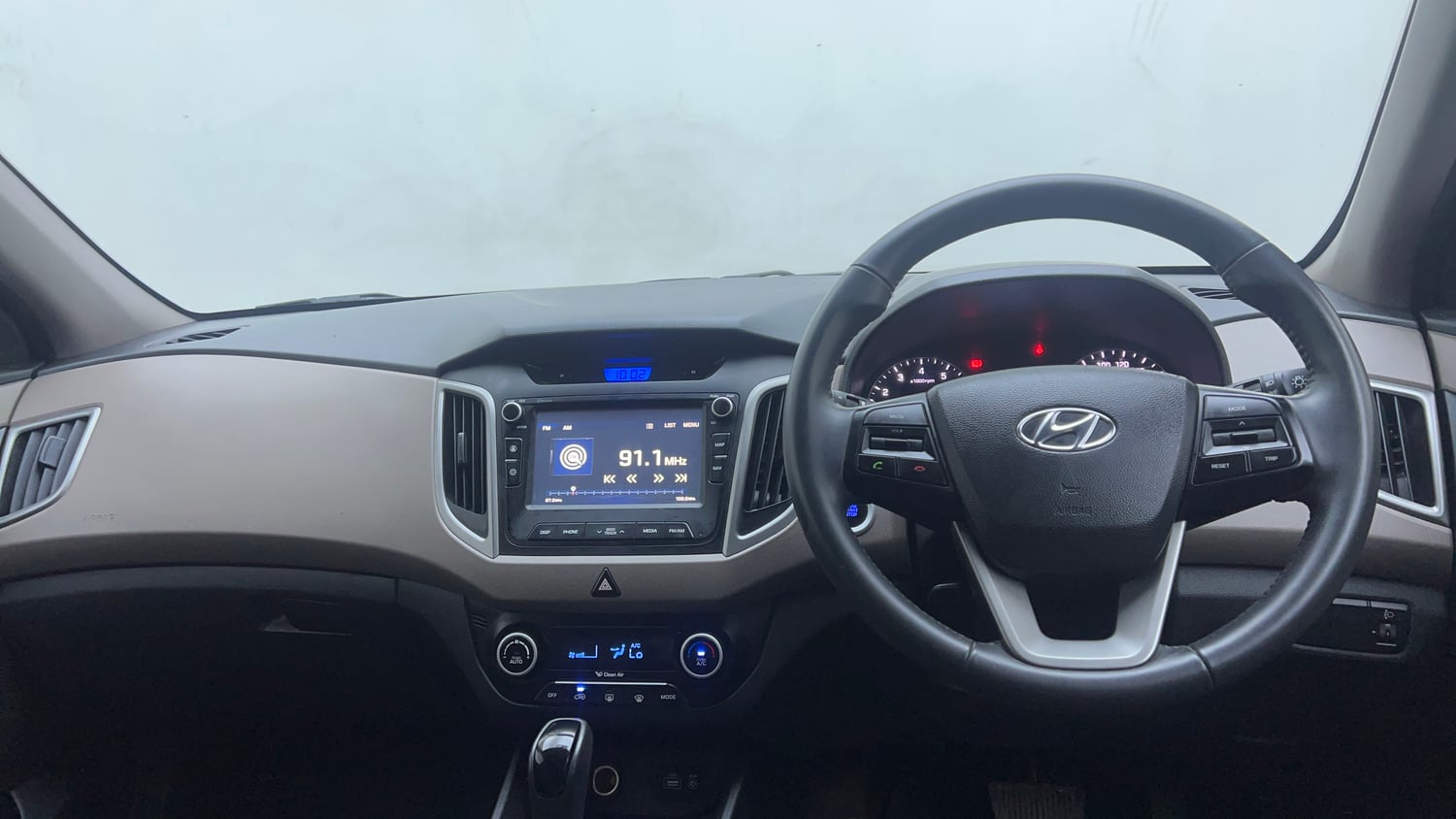 Used 2017 Hyundai Creta 1.6 SX Plus AT Petrol Petrol Automatic interior DASHBOARD VIEW