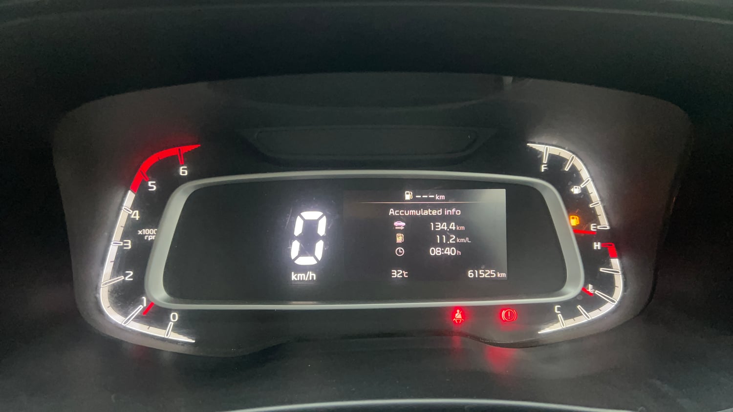 Used 2022 Kia Sonet HTX Plus 1.5 Diesel Manual interior CLUSTERMETER VIEW