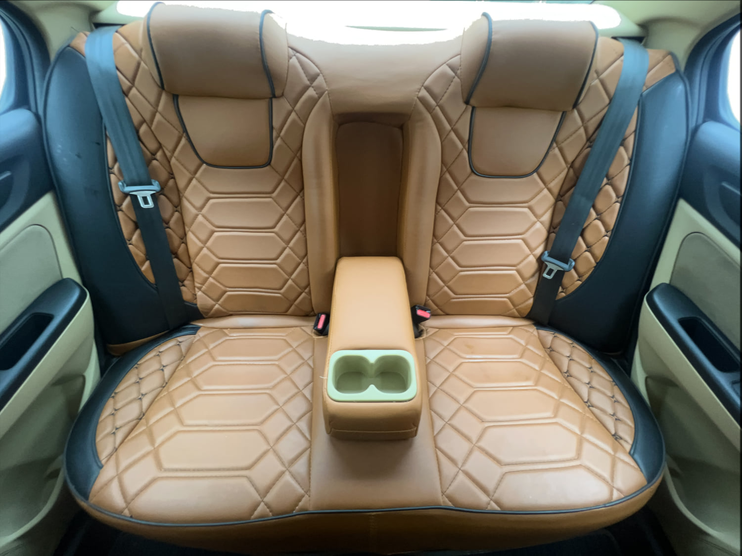 Used 2019 Honda Amaze 1.2 VX CVT Petrol Petrol Automatic interior REAR SEAT CONDITION VIEW