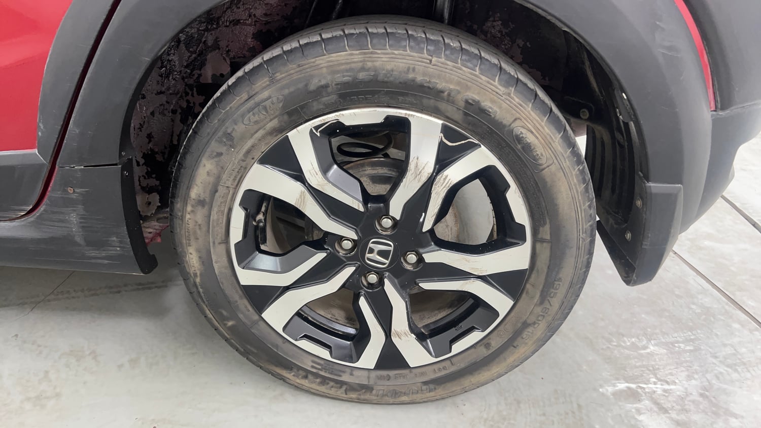Used 2021 Honda WR-V VX MT Petrol Petrol Manual tyres LEFT REAR TYRE RIM VIEW