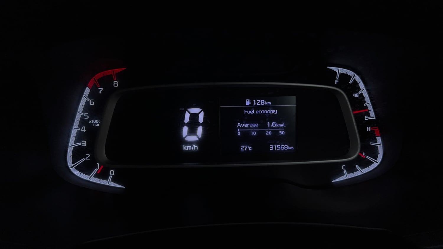 Used 2022 Kia Sonet HTK Plus 1.2 Petrol Manual interior CLUSTERMETER VIEW